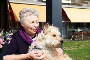 ZorgDier Floortje op schoot